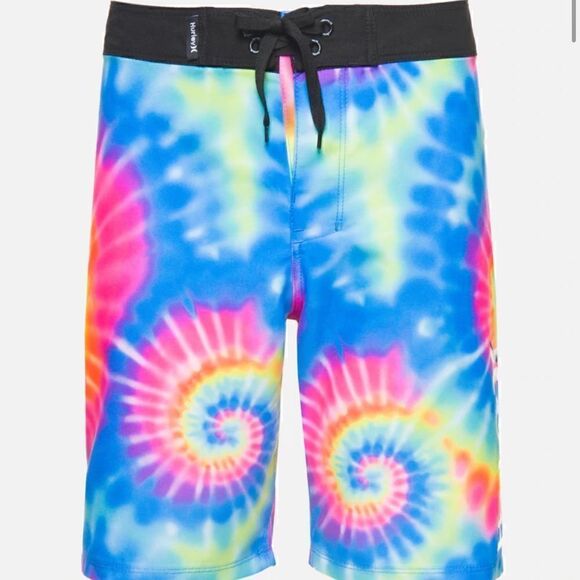 hurley | BOYS TIE-DYE 2-WAY STRETCH BOARDSHORTS - Picture 1 of 5